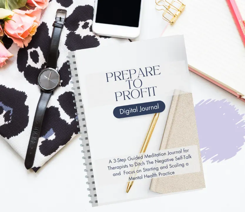 Private practice planning and profit journal for therapists