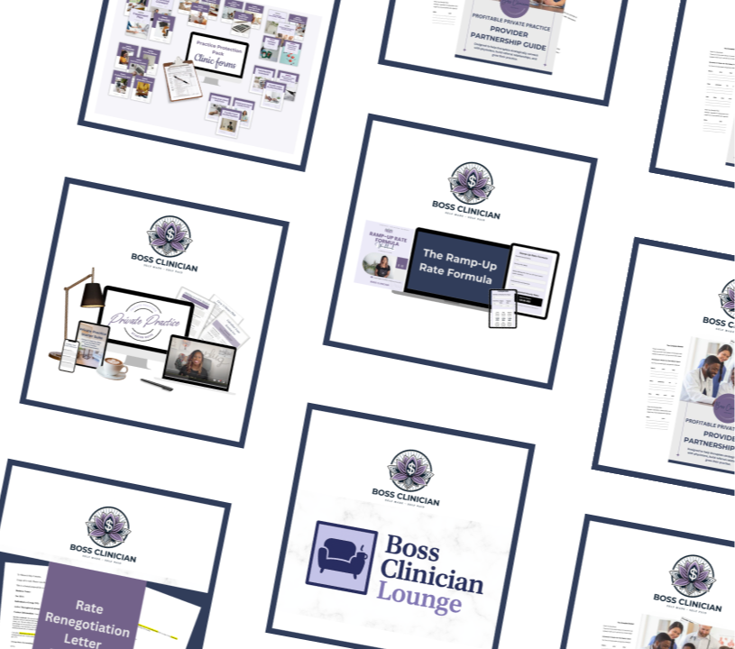 Boss Clinician private practice training resources for therapists