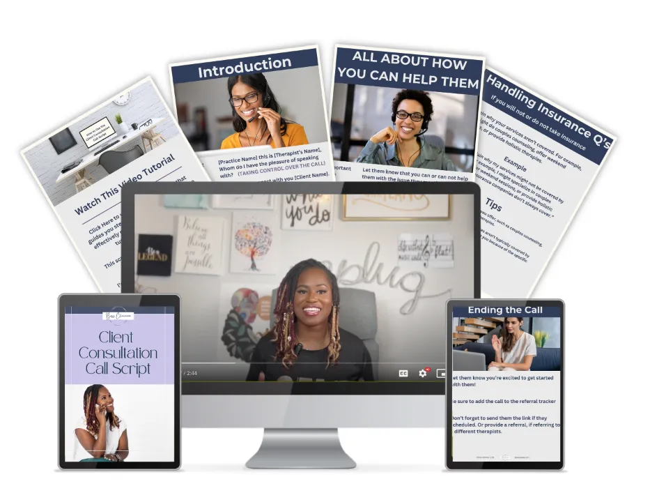 Therapist consultation call script and conversion guide