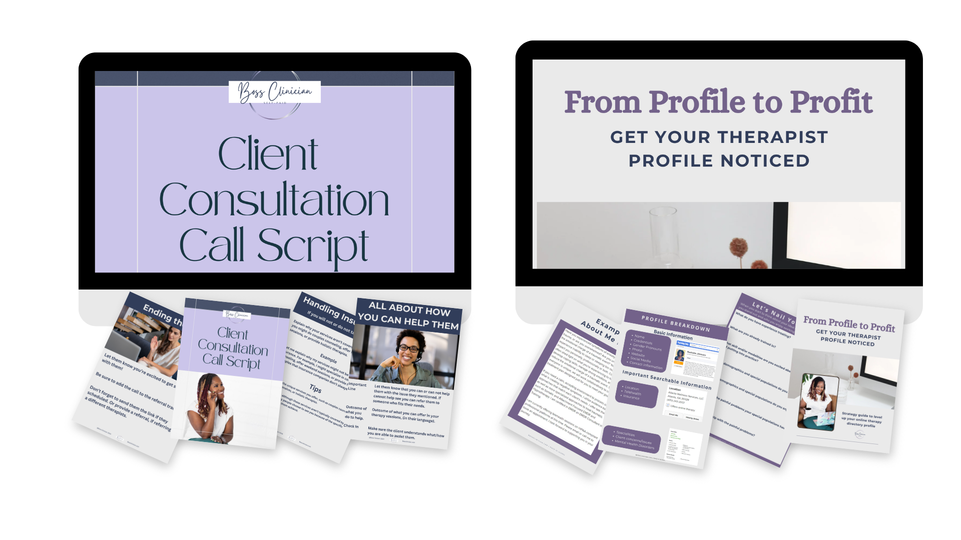 Everything included in the Fully Booked Therapist Toolkit